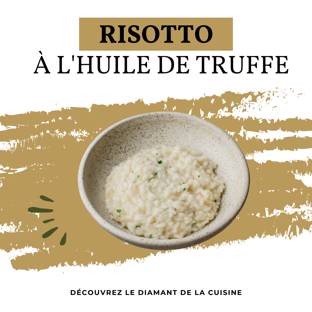 Risotto Réinventé: L'Éclat de l'Huile de Truffe d'Edition Truffle